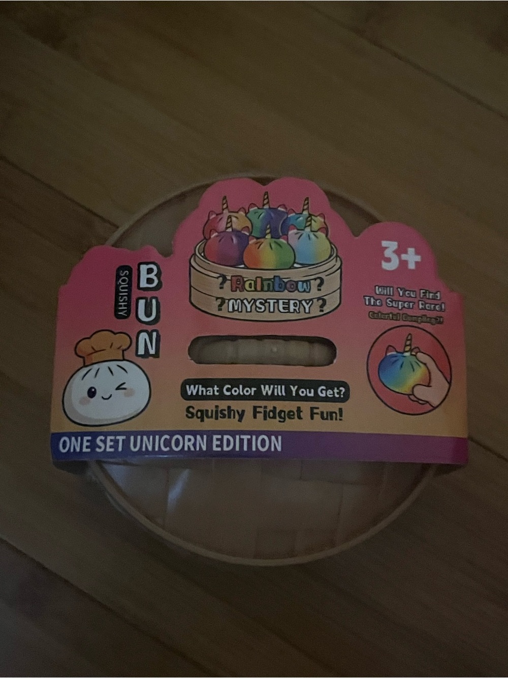 Unicorn rare dumpling Mystery Rainbow Unicorn Squishy Bun - Pink Edition